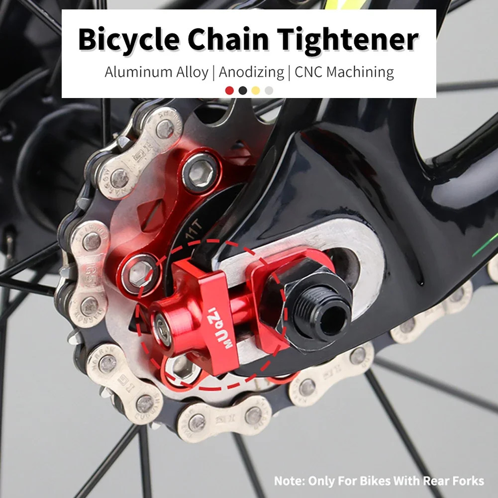 Single Speed Bike Chain Tensioner Bolt Aluminum Alloy Adjuster Fixie BMX