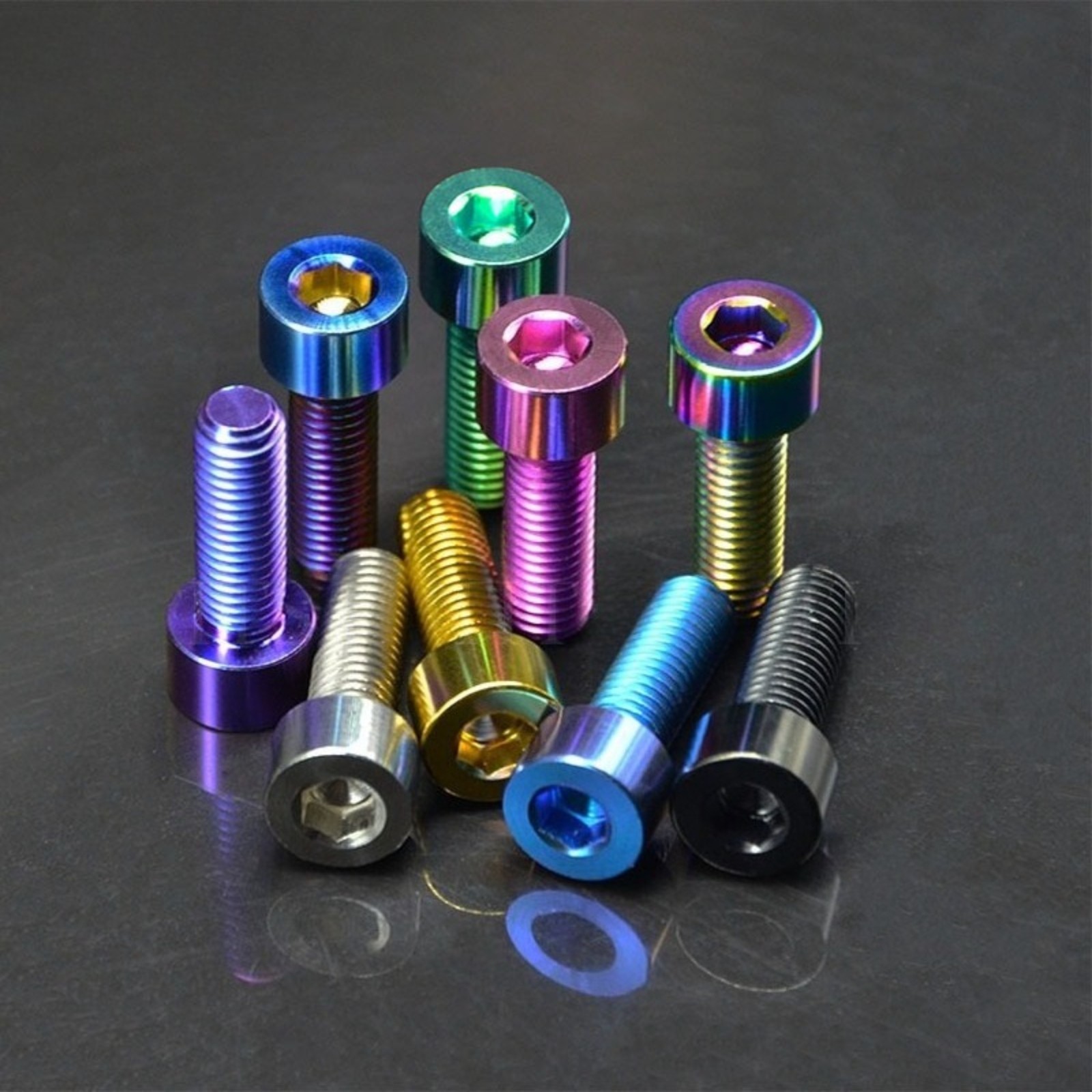 Titanium Bolts M7x20/25/30/32/35/40//43/45/50mm Cap Hex Head Screws Ti Fasteners