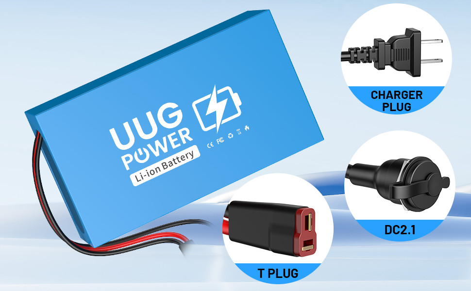 UUG 36V 14Ah Ebike Battery Lithium F o 0W-750W Motor BMS 30A 10s4p