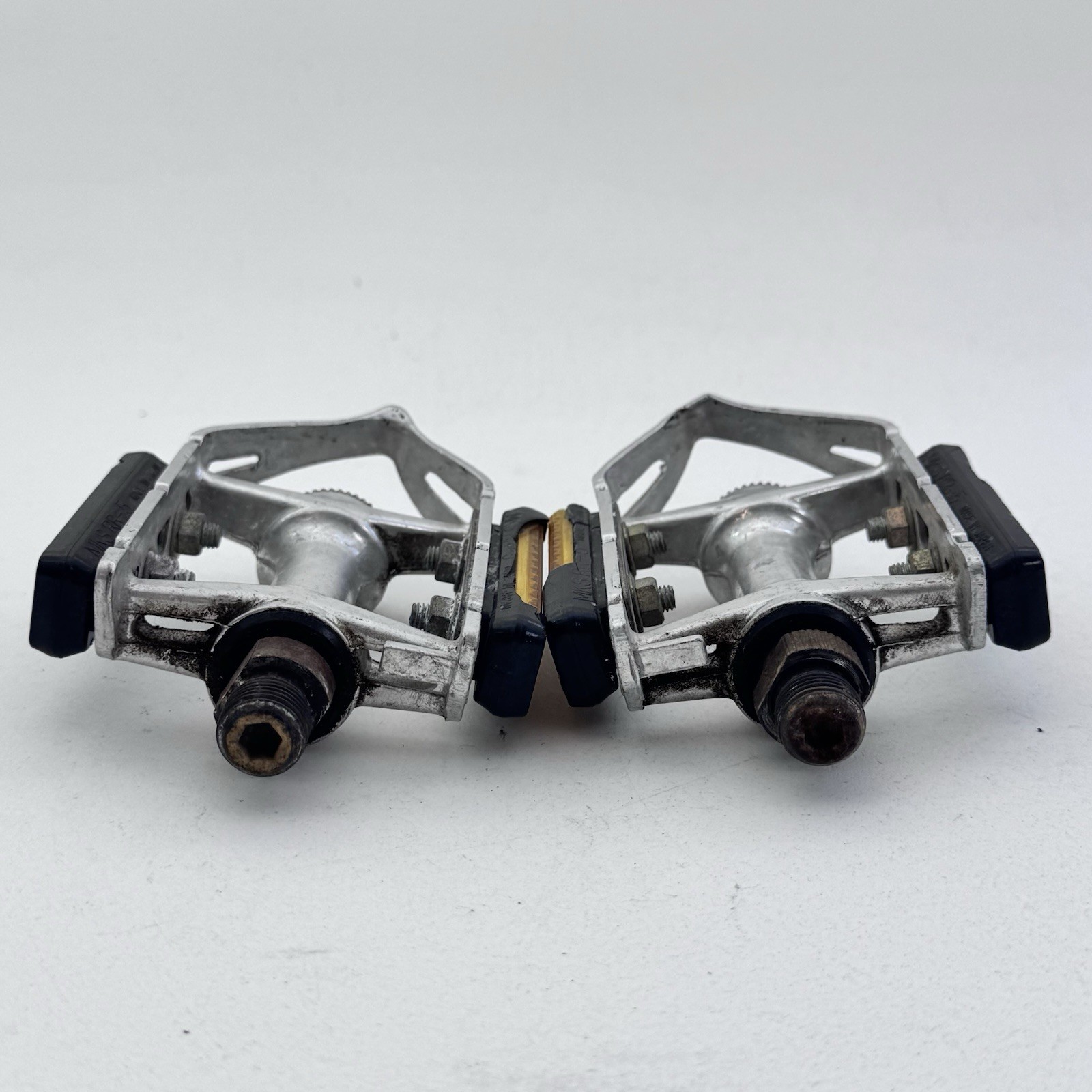 Vintage MKS Road AR-1 Pedals Quill Race Alloy 9/16 in Silver Bike Road Japan A03