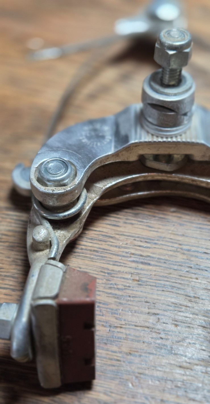 Vintage Dia-Compe Drop Brake Levers & Weinmann Center-Pull Calipers