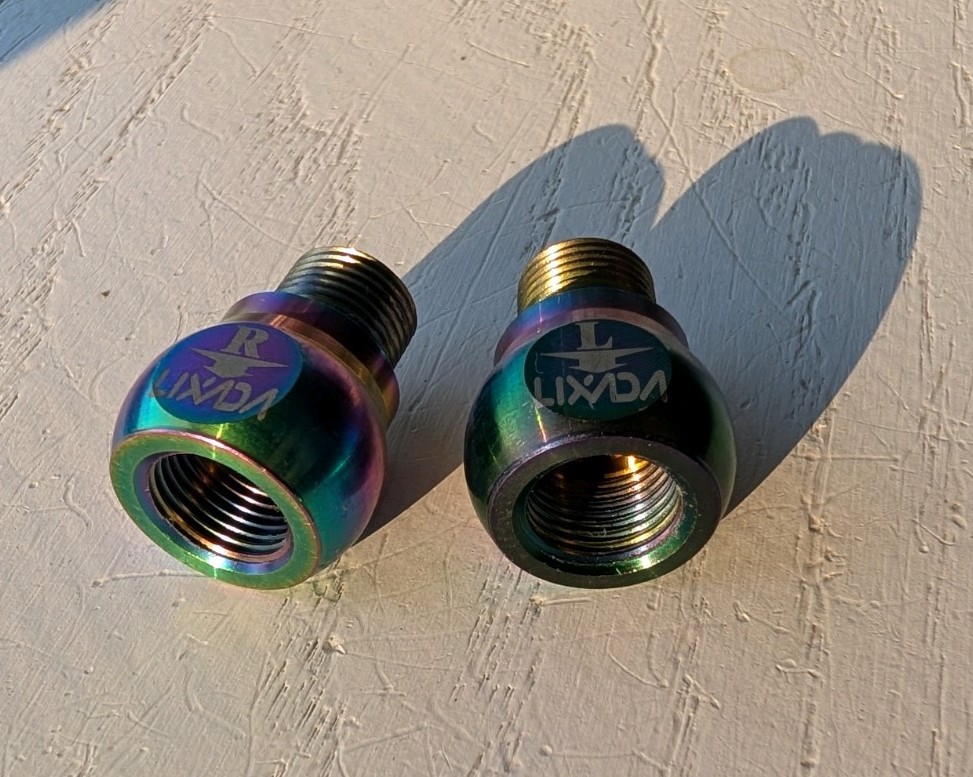 Bicycle Pedal Extenders 20mm Oil Slick