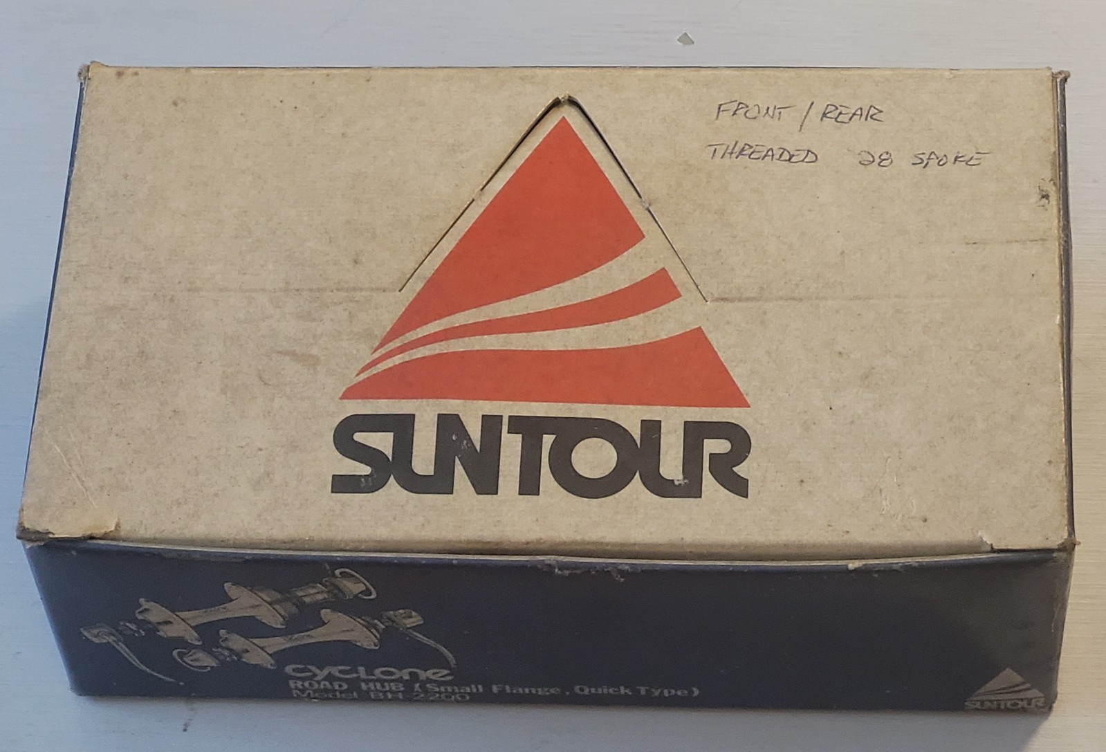 SUNTOUR CYCLONE Hub Set 28h 100-120mm English 1980s Vintage New Old Stock In Box