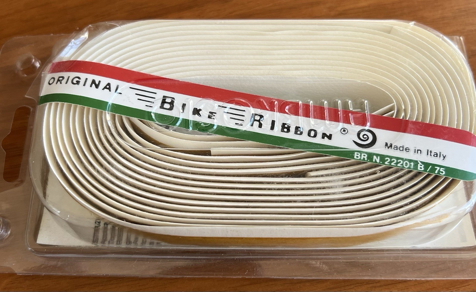 NEW/NOS Vintage Ambrosio Bike Ribbon Handlebar Tape – White