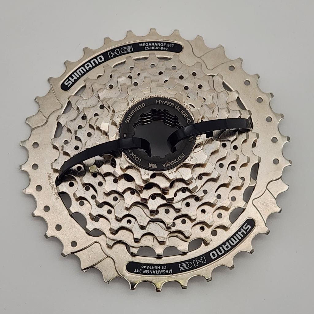 Shimano Acera HG41 8-Speed 11-34t Mega Range Bike Cassette Silver OPEN PACKAGE