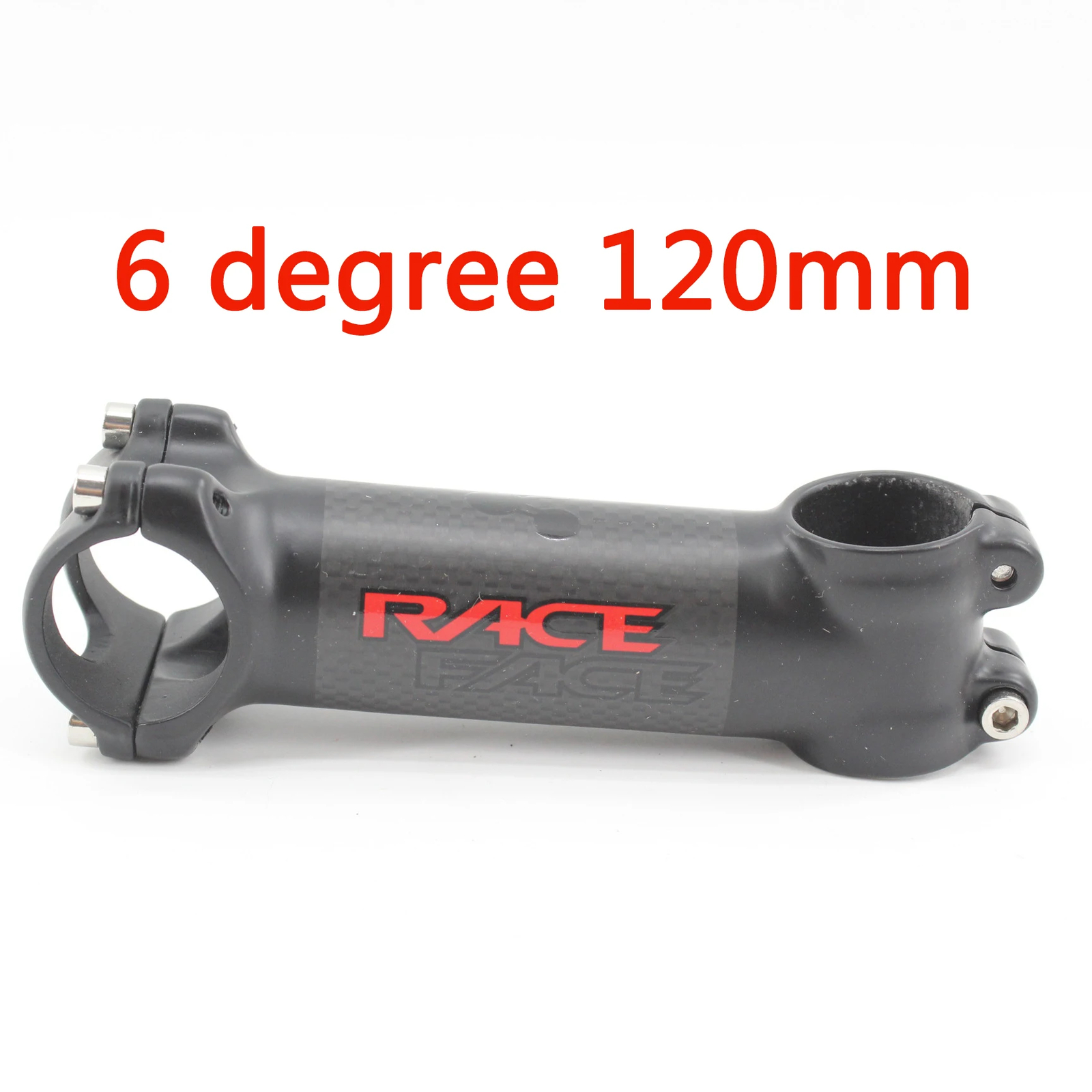 Mountain Road Bike Carbon Fibre Stem 6 17 Angle Degrees 31.8*60-120mm Matt