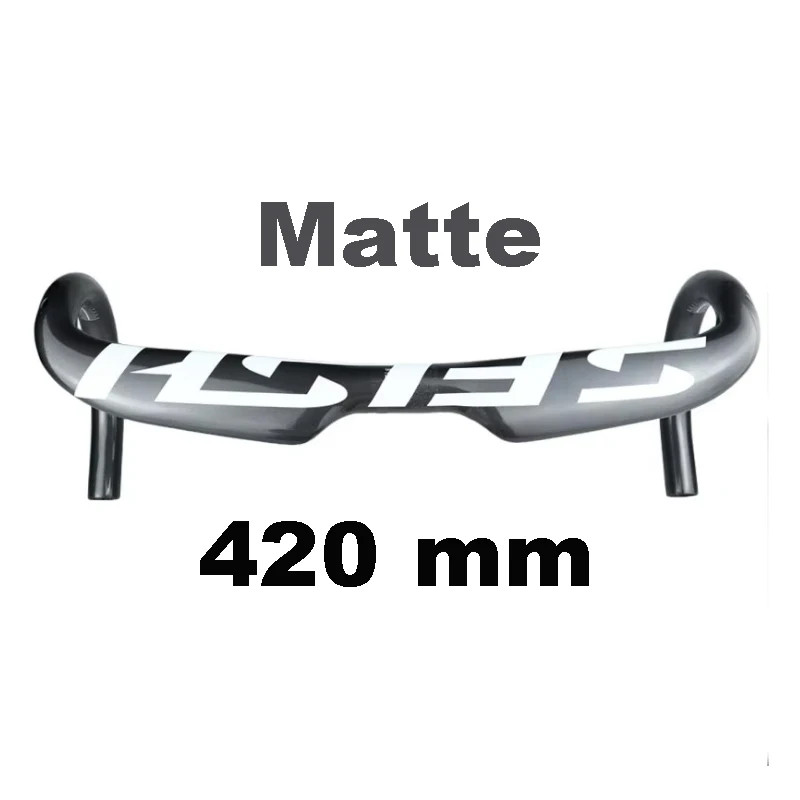 Carbon Road Bike Bent Handlebar 380-440mm Internal Routing Bicycle Drop Bar