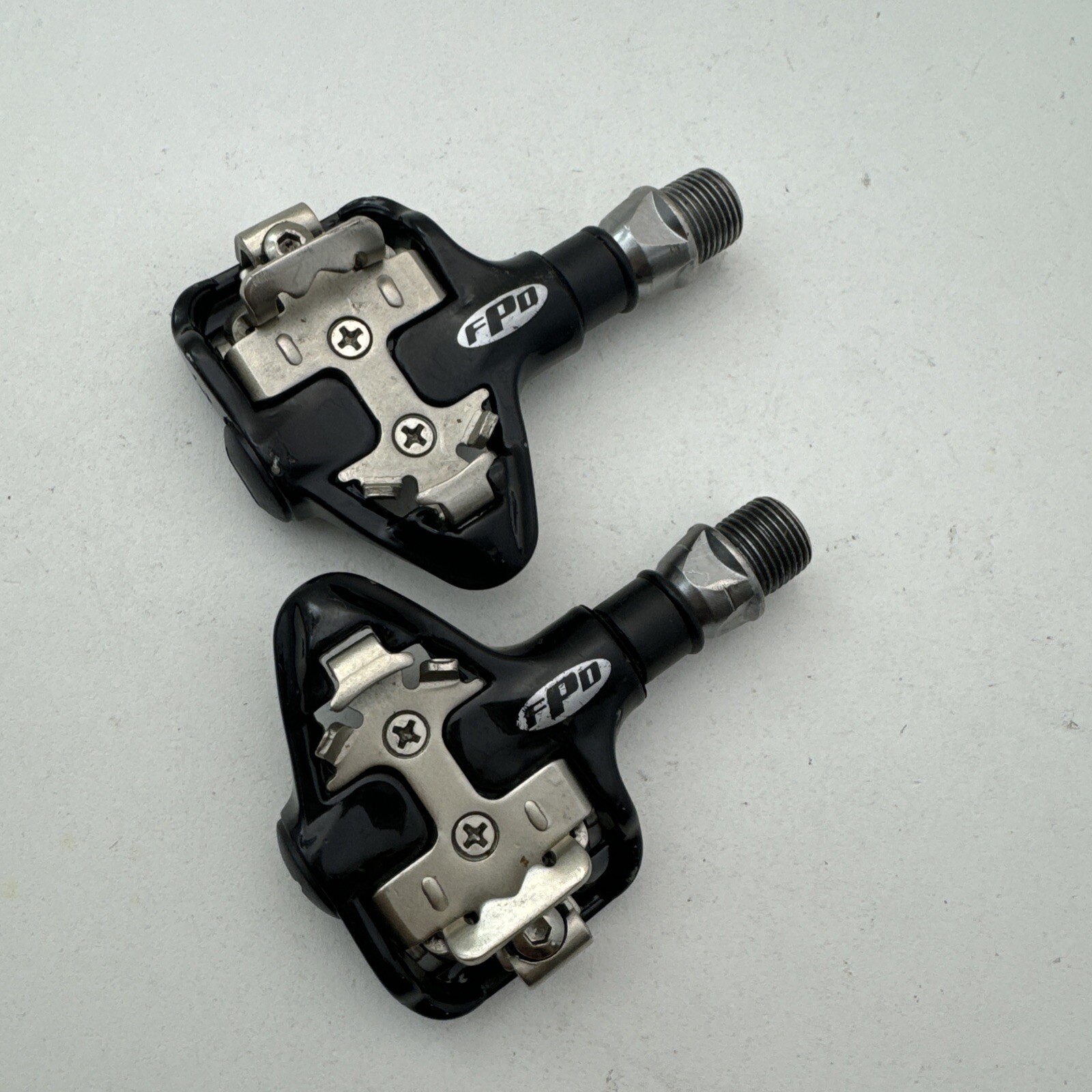 Vintage FPD Clipless Pedals Single Side 9/16 in Black Mountain Bike MTB A06