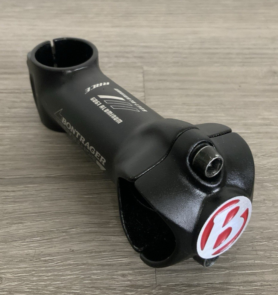 BONTRAGER THREADLESS STEM 100 MM 168 GRAMS 1 1/8 STEERER 31.8 MM CLAMP 7 DEGREE