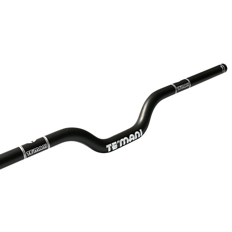 3K Full Carbon Bicycle Handlebars MTB Folding Bike Rise Bar 25.4/31.8*420-740mm