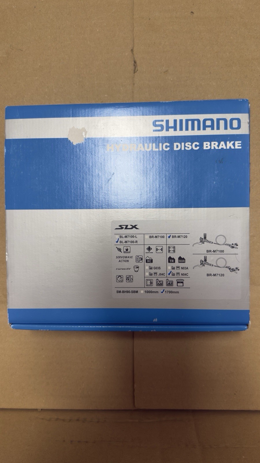 Shimano SLX Disc Brake BL-M7100-R Brake lever And BR-M7120 Caliper