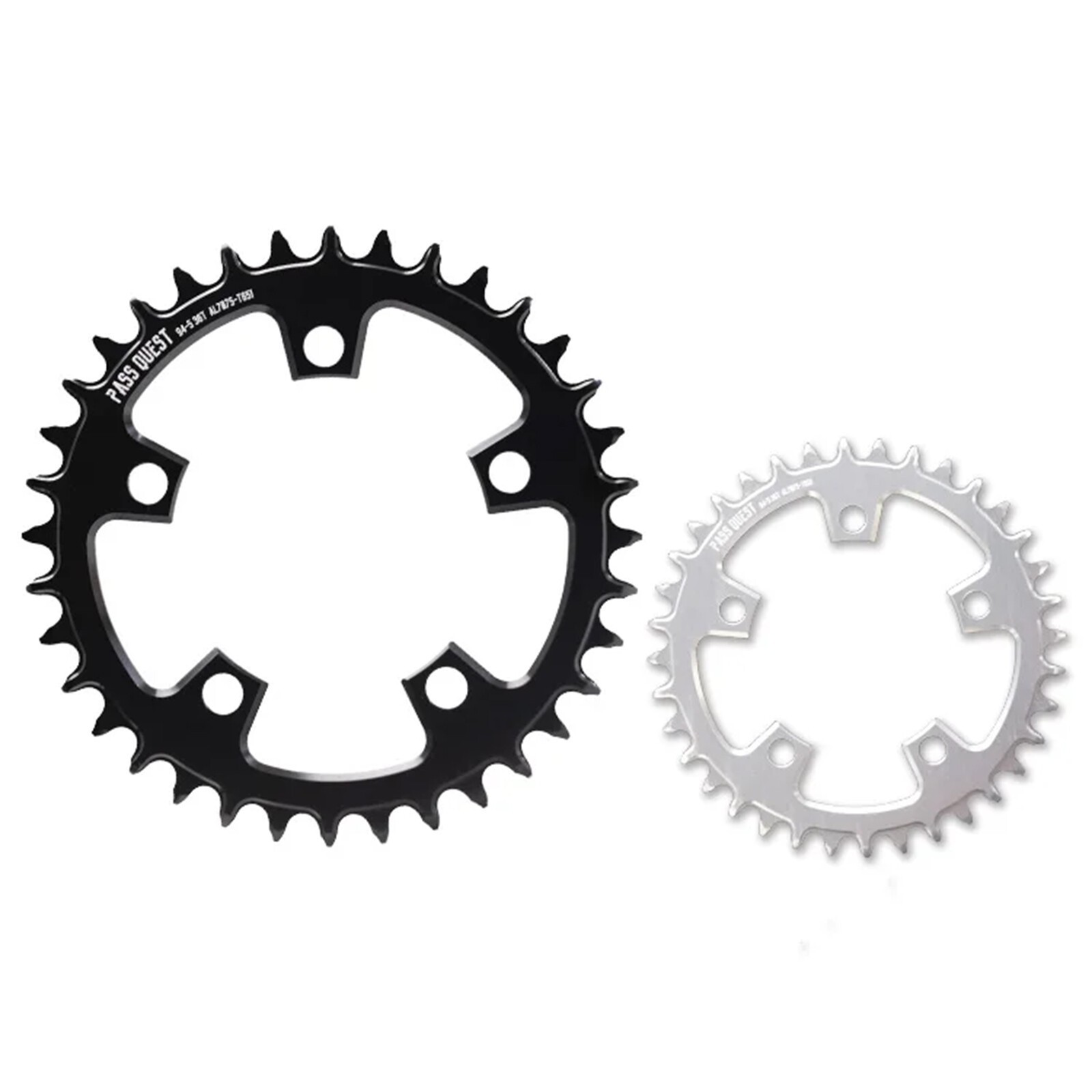 PASS QUEST 94 BCD 5Arm Bicycle Chain wheel ROUND Narrow Wide Chainring 32-36Tage