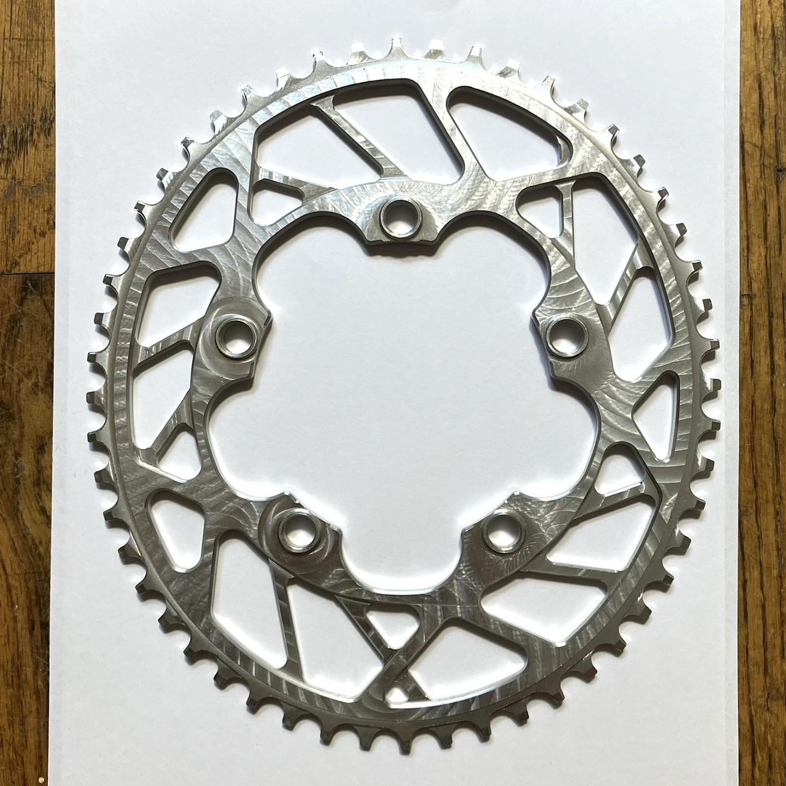50T Oval Narrow Wide Chainring 110 BCD 1x Drivetrain CNC Machined Aluminum