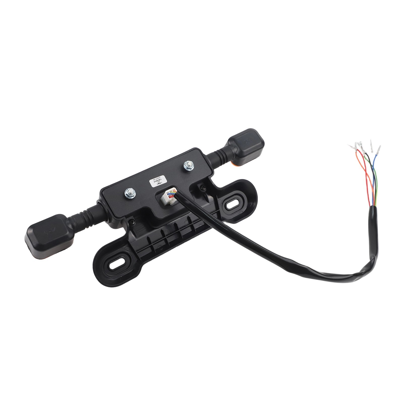 Electric Bicycle Taillight Assembly in Black and Yellow with 12V Support