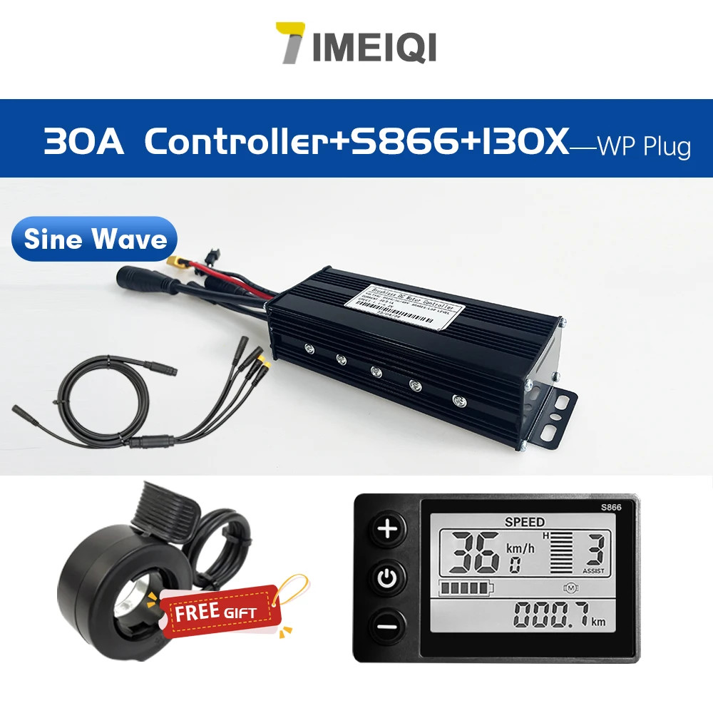 E-bike Sinawave Controller 24V/36V/48V 17A 26A 30A 40A 45A with LCD DIsplay