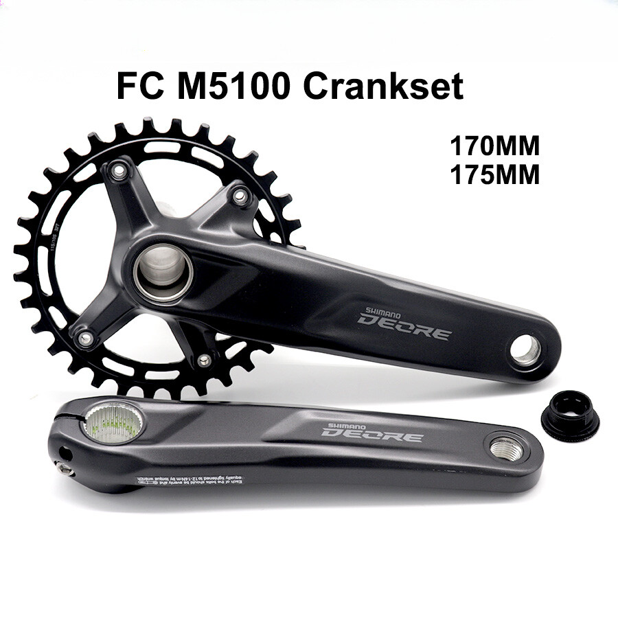 Bicycle Crankset M5100 1*11-Speed Crank Arm 175MM 170MM 32T 34T Chainring