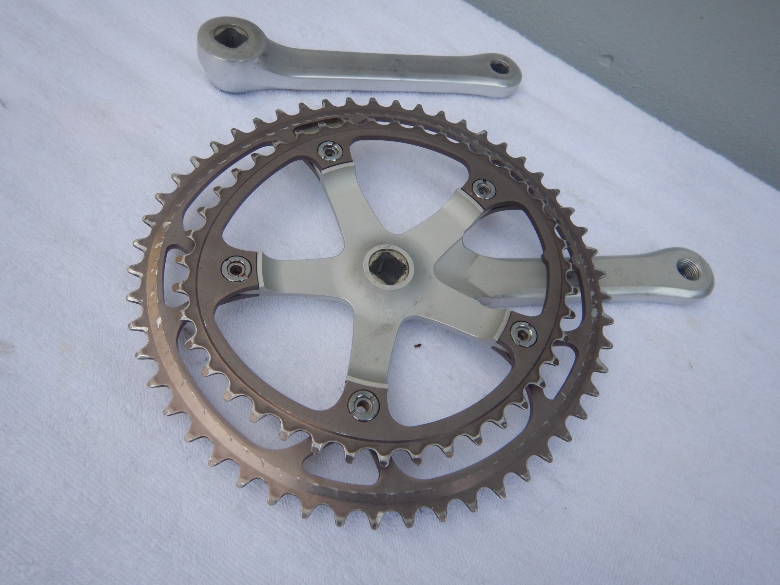 Shimano 600 Ultegra FC-6207 Road Bike 170mm Double Cranks Crankset Biopace 52/42