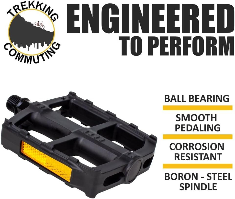 Bike Pedal – Universal Fit Bicycle Pedals 9/16″ Compatible