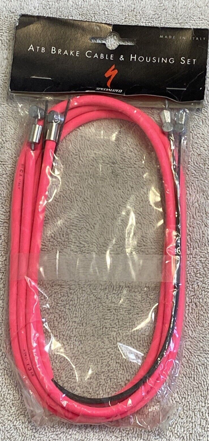 Specialized Vintage ATB Brake Cable & Housing Set Oversized -Hot Pink [ssg]