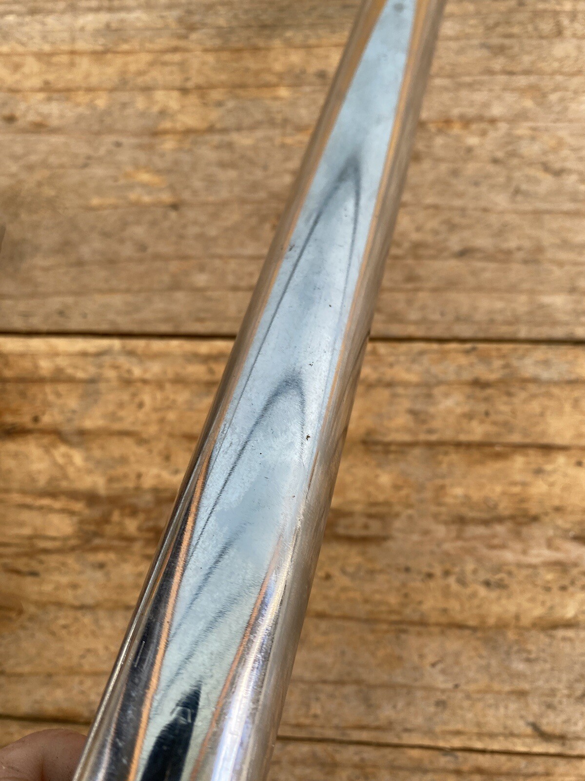 Nice Chrome Heavy Duty 28.6mm Mountain Bike Urban Touring Seat Post-Almost 14”