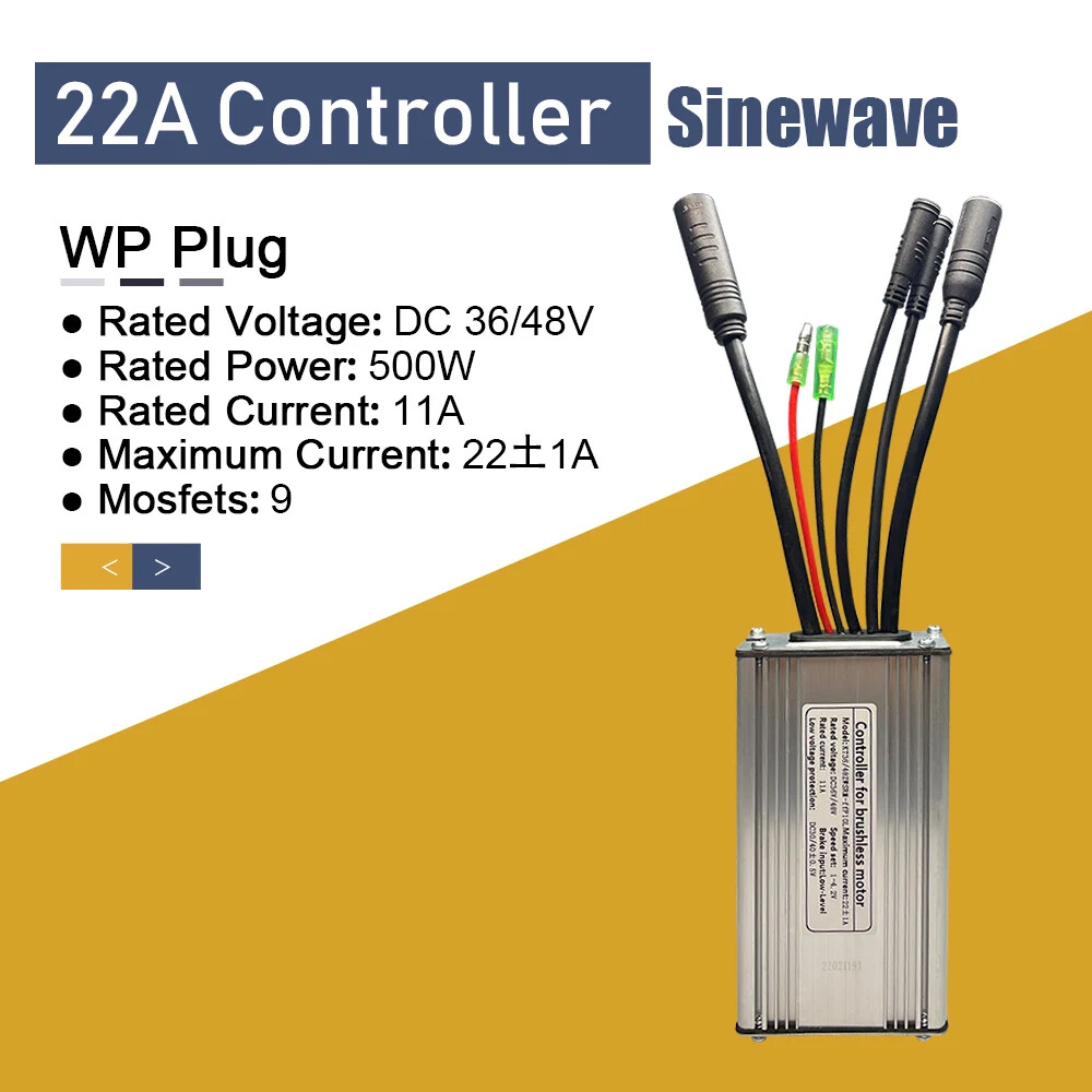 E-bike Controller 36V48V 250W-1000W Squarewave/Sinewave Controller Waterproof