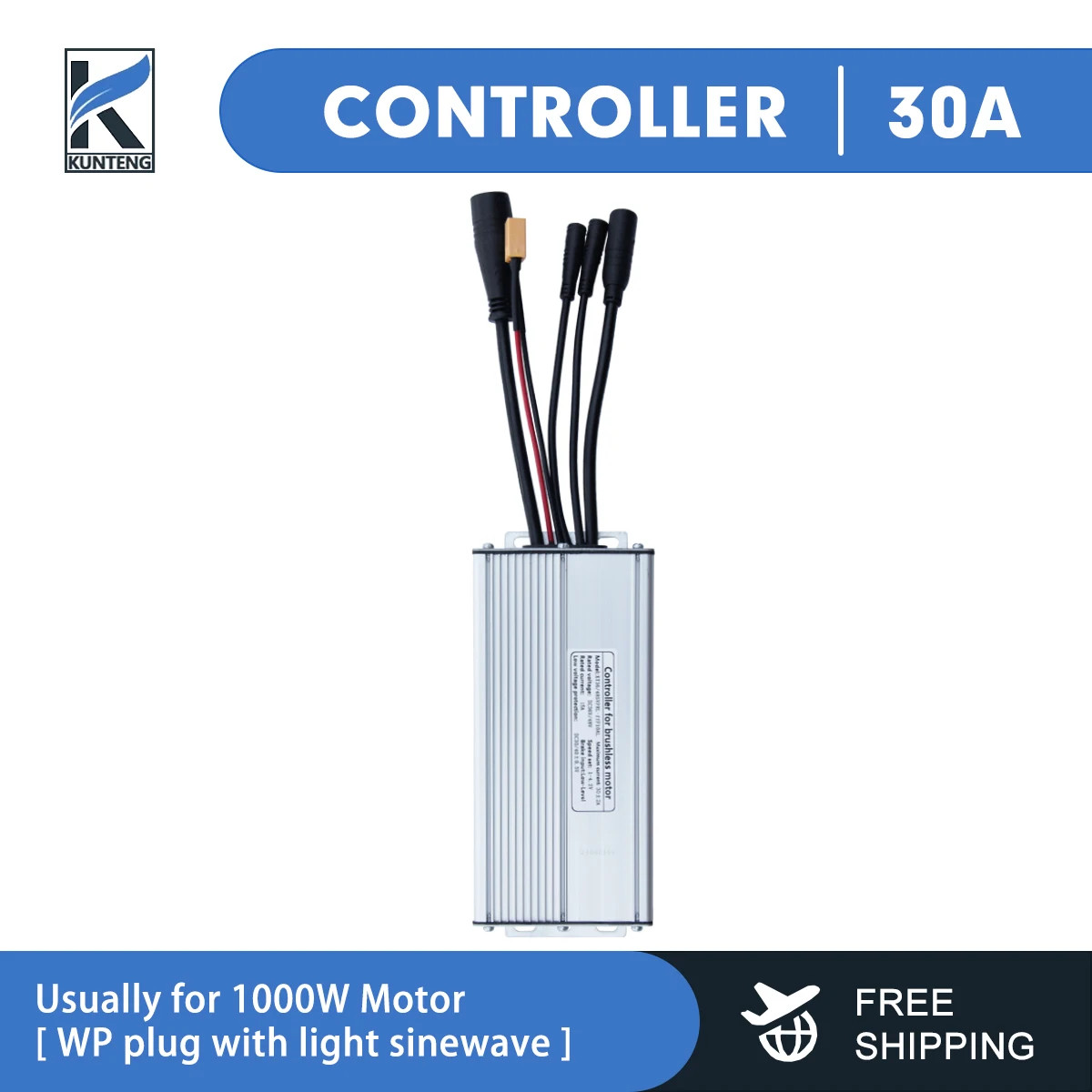 36V/48V 15-30A Waterproof Controller for Electric Bike with Light Function