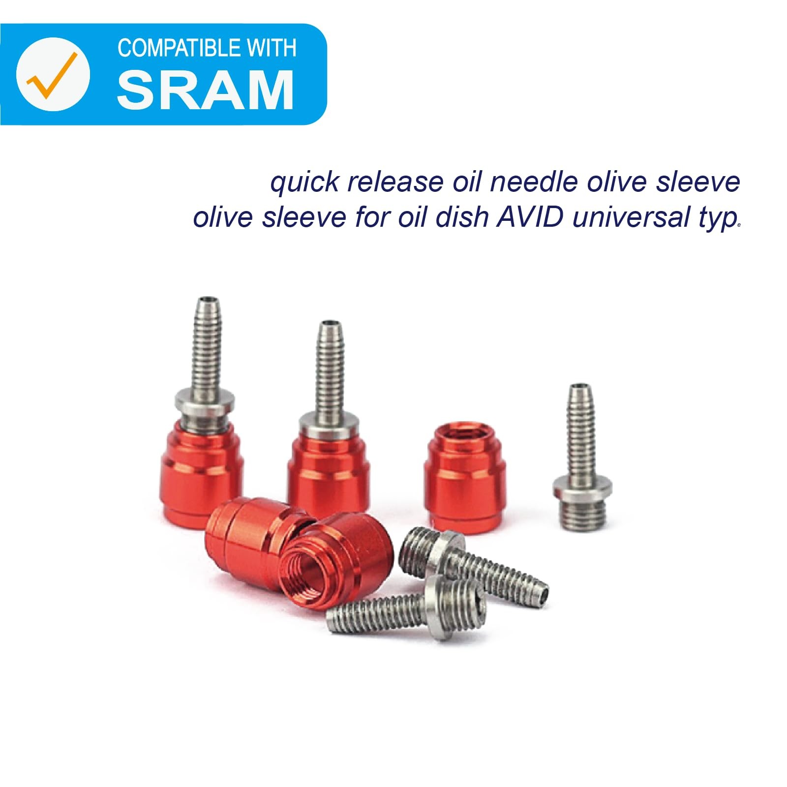 VANSIHO Bicycles Brake Olive connecting insert kit-fit for Sram Avid Red