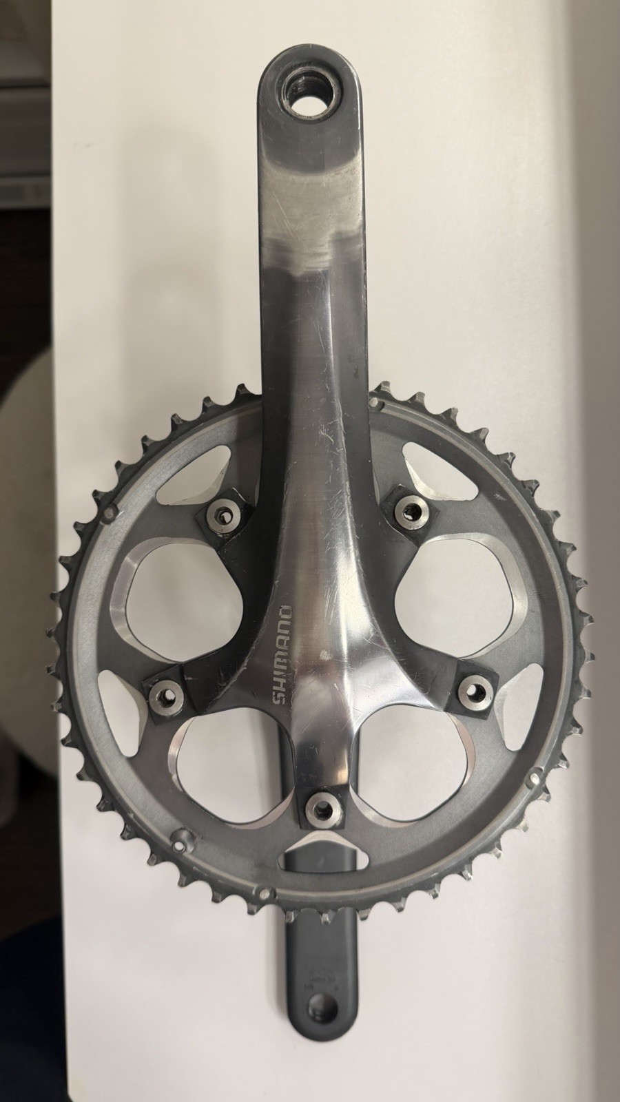 Shimano Road Crankset 175mm Single Chainring w/ SM-BBR60 BSA Bottom Bracket