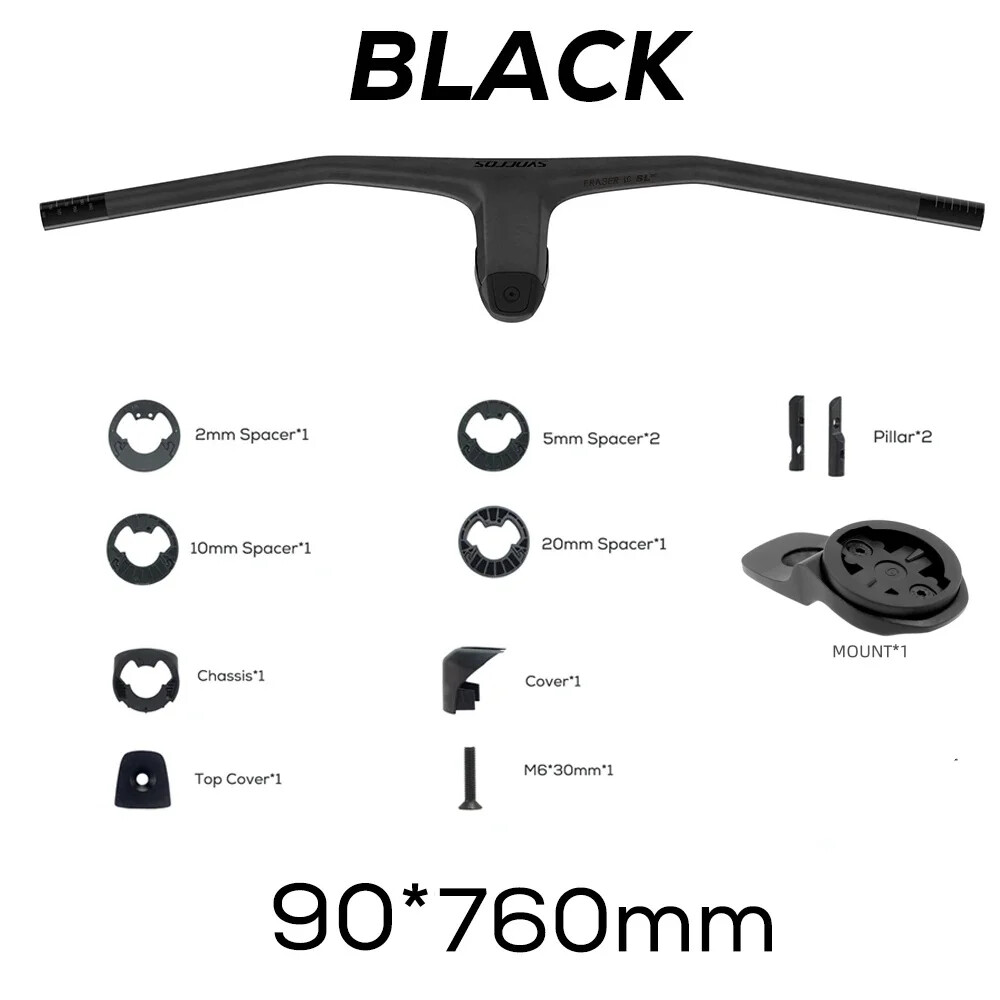 -20 Degrees Carbon Fibre Integrated Cockpit MTB Handlebar 740mm Bike Accessories