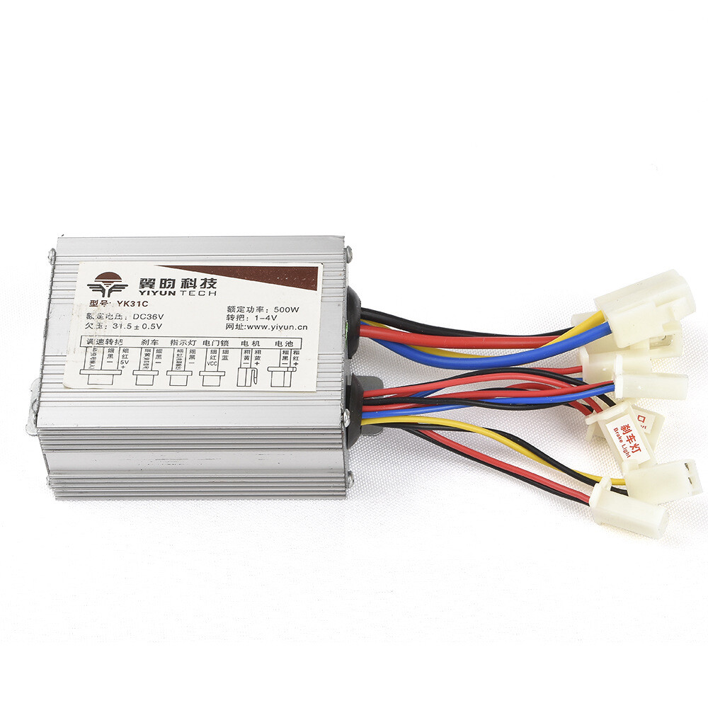 24V 36V 48V 500W Brush Controller For Electric Bike Scooter Speed Brush Motor