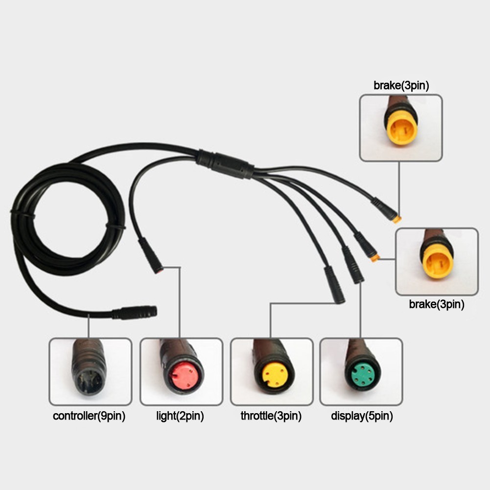 Controller Set for Electric Bikes with LCD Display and Waterproof Design