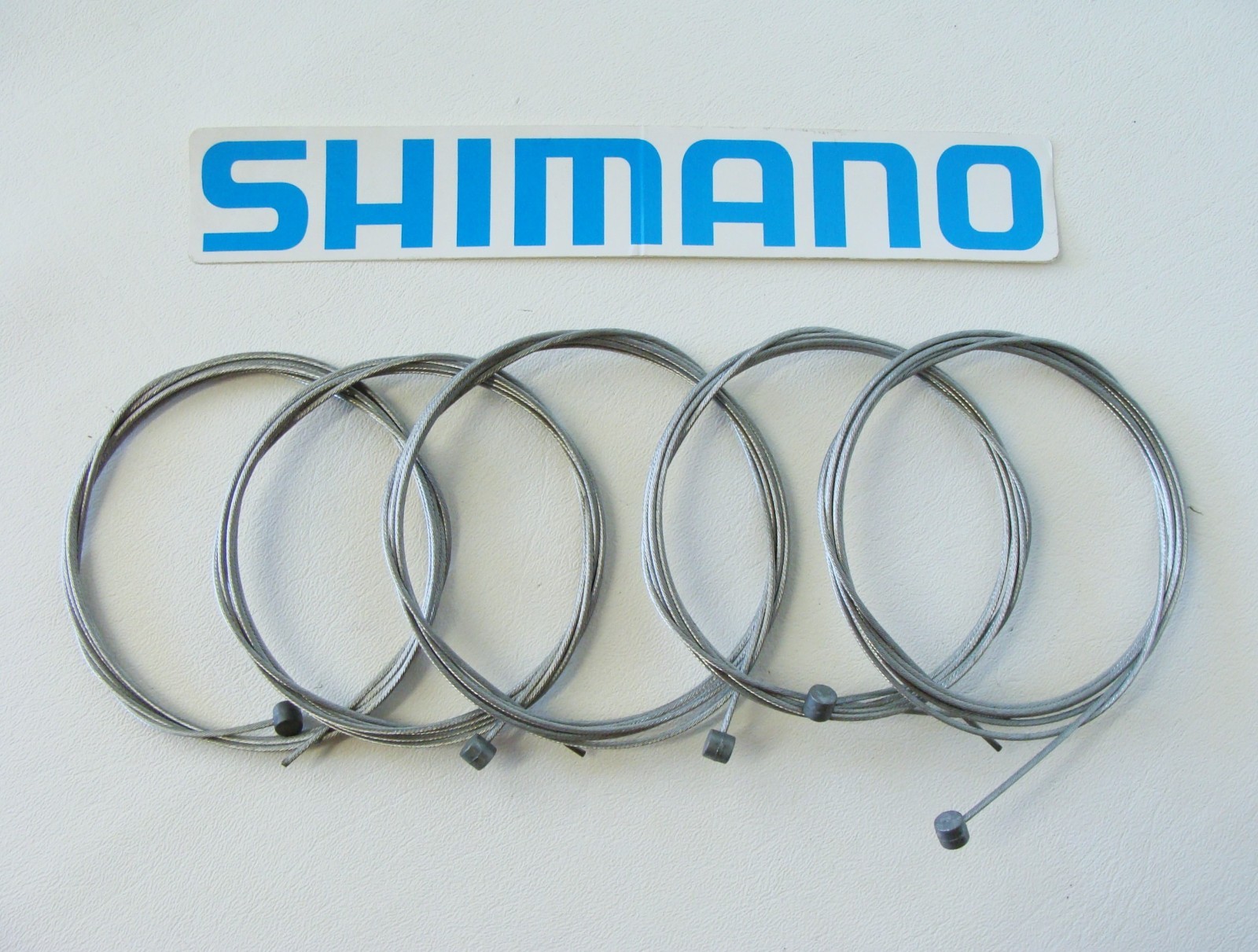 ~ Five (5) New Genuine Shimano MTB Brake Cables 1.6mm x 1700mm Vintage 90’s ~