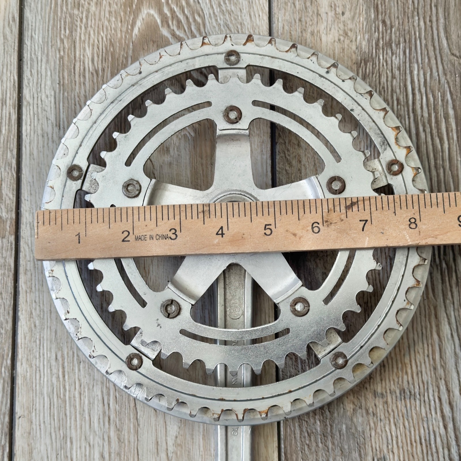 Vintage 1980 SR Silstar 170mm Double Crankset 52/40T Square Taper Read