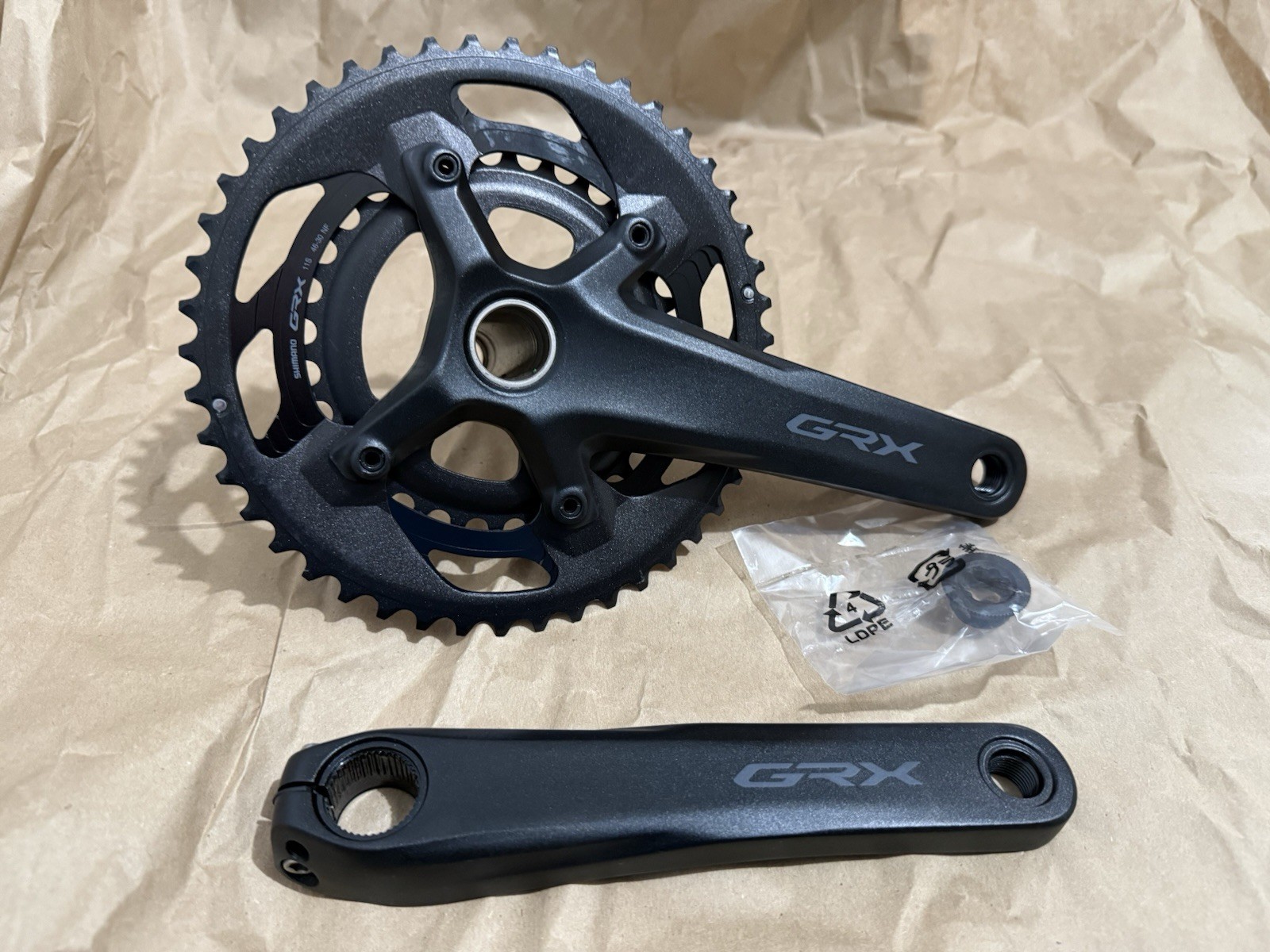 Shimano GRX FC-RX610 46/30T 172.5mm 2×12 Crankset NEW Take-Off Canyon Grizl AL 7