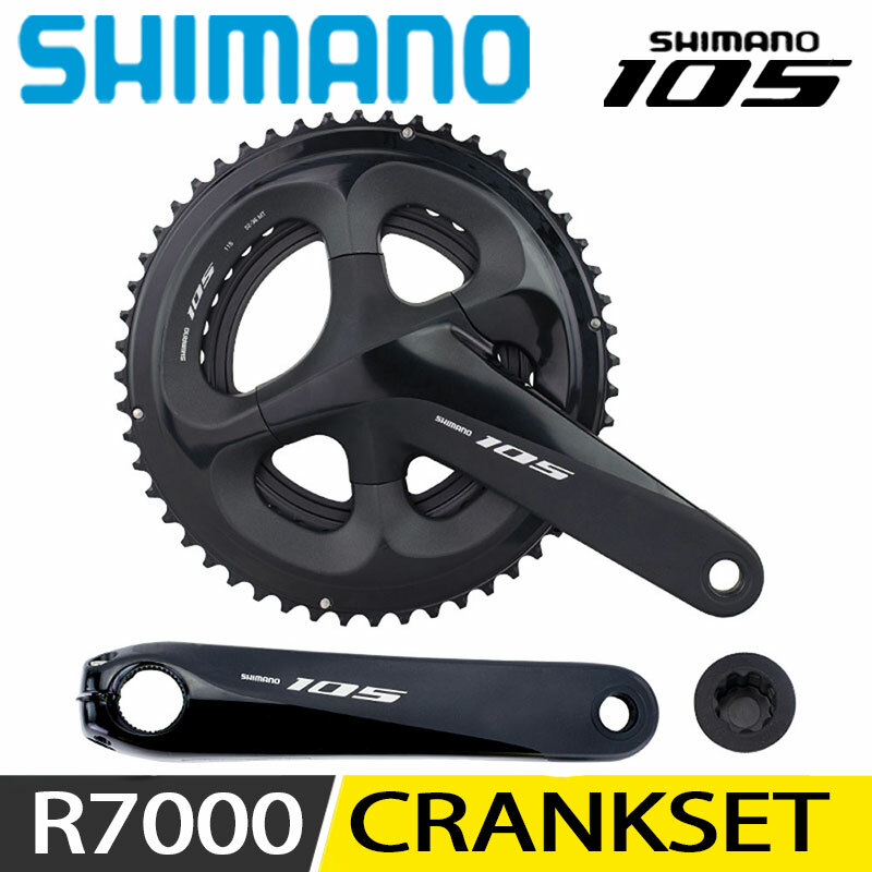 SHIMANO 105 FC R7000 Crankset 2×11 Speed 165/170/172.5mm 50-34 53-39T Road Cycle