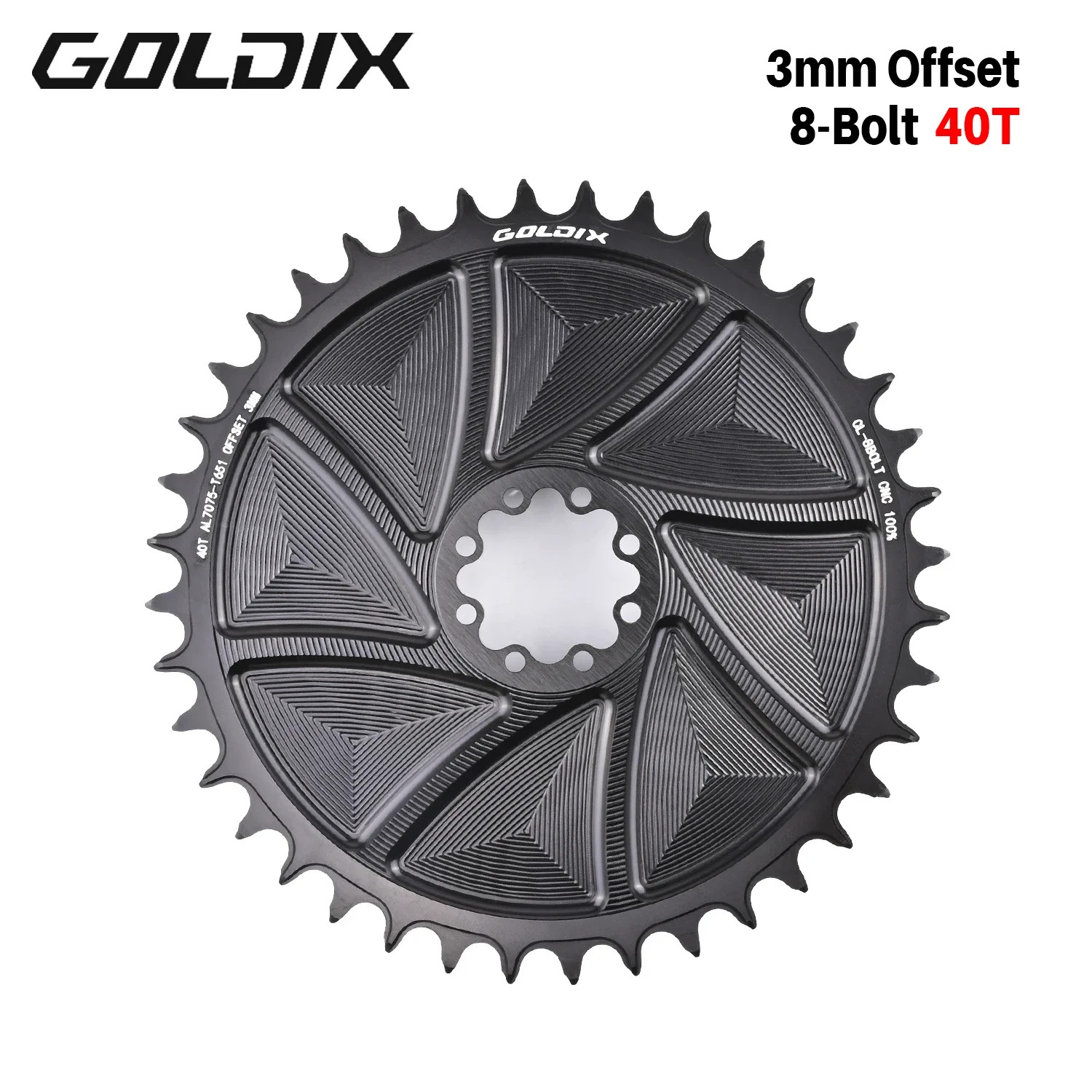 8-Bolt Bicycle Chainring 40-58T Narrow Wide Direct Mount Road Bike Chainwheel
