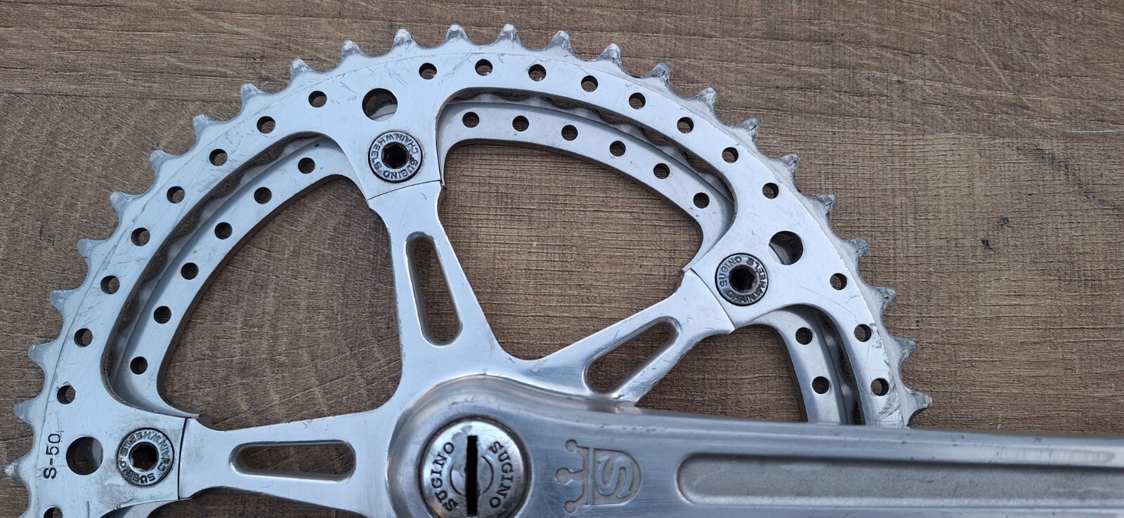 Sugino Mighty Crankset Vintage road 50, 45 t 171 NOT SHIPPING TO USA