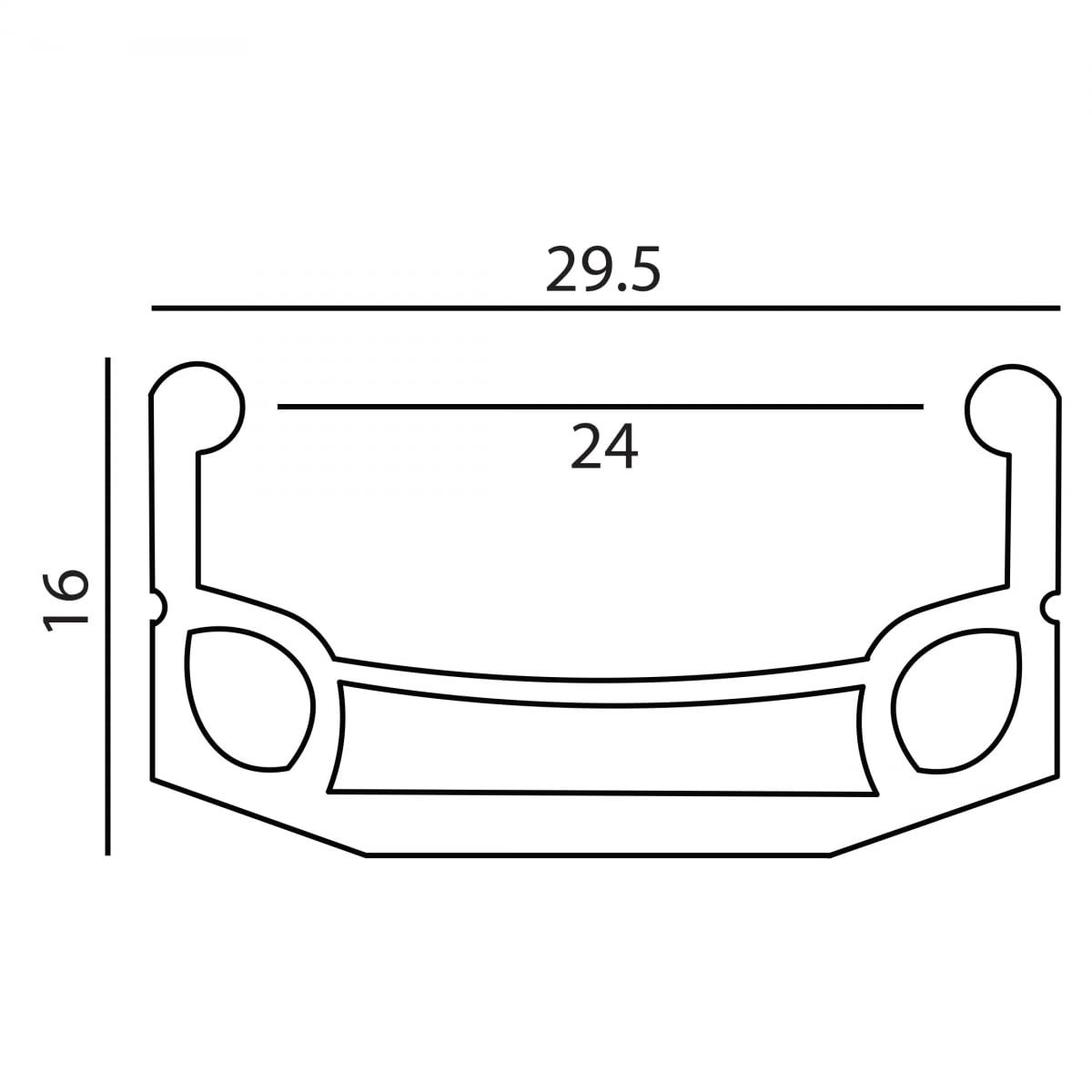 RIM WEI 24 507×24 DM30 36 BK/MSW