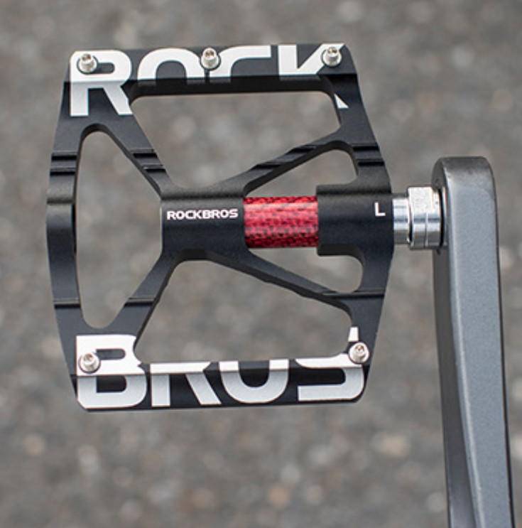 ROCKBROS Bike Pedals 9/16» Aluminum Alloy Bearing Non Slip Pedals Road Mountain