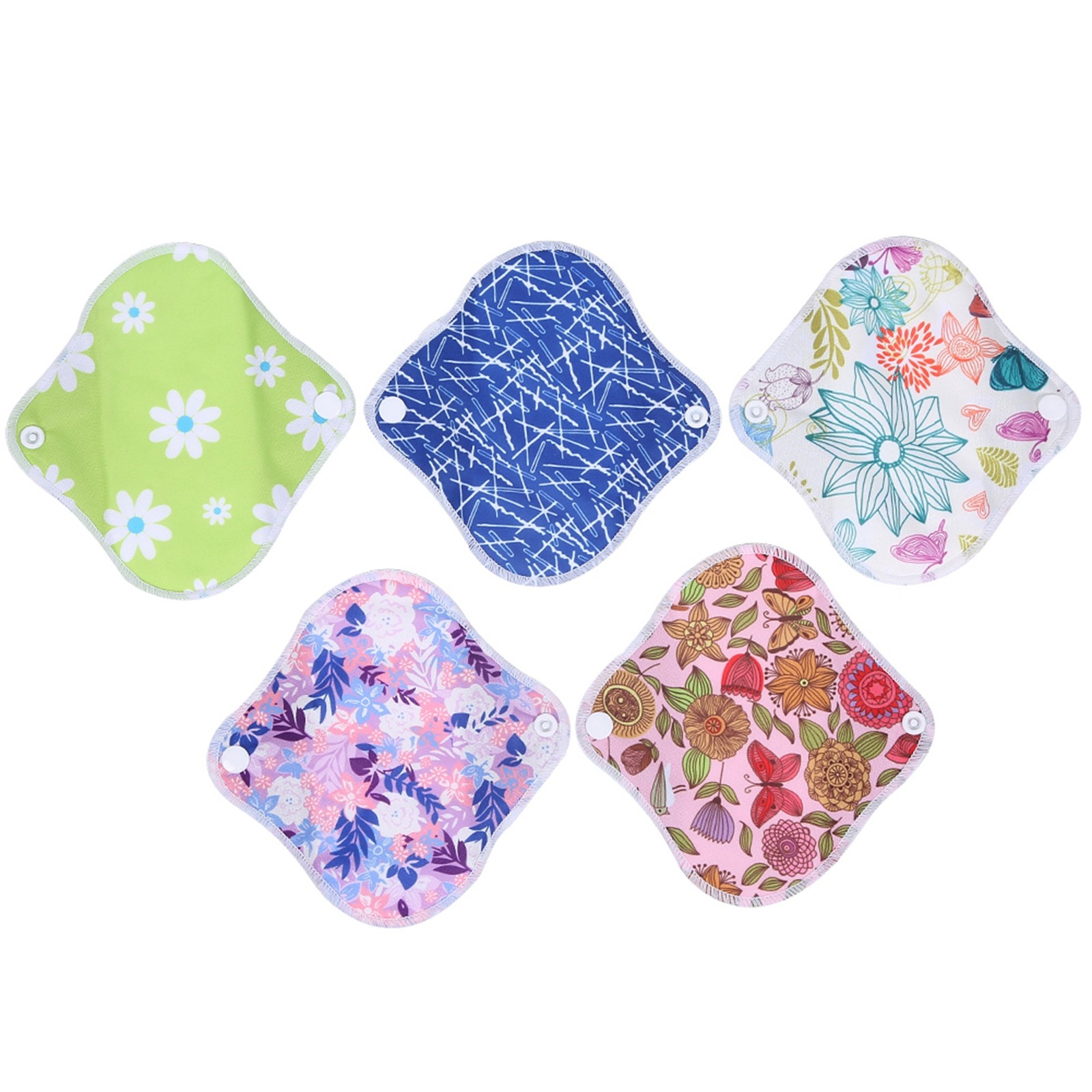 Menstrual Pad Reusable Waterproof Bamboo Charcoal Fiber Cloth Washable Women BEA