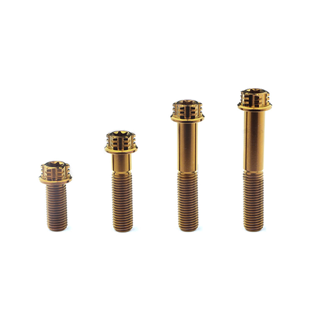Titanium Alloy Screws M10x20/25/40/55/60mm Pitch 1.25mm Flange Scoket ti Bolts