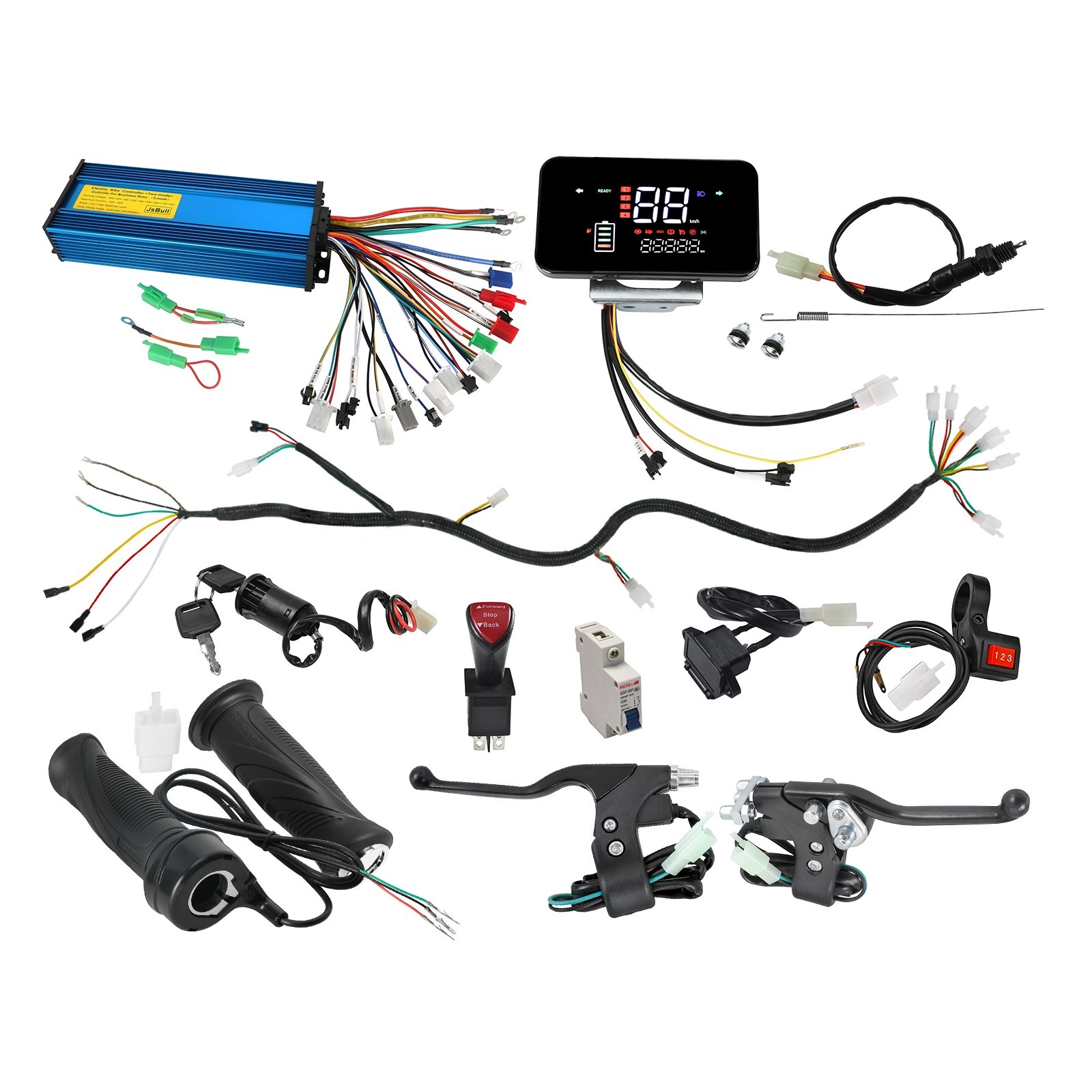 36V 48V 60V 72V 1000W-2200W Brushless Controller Kit For ATV Quad Go Kart Drift