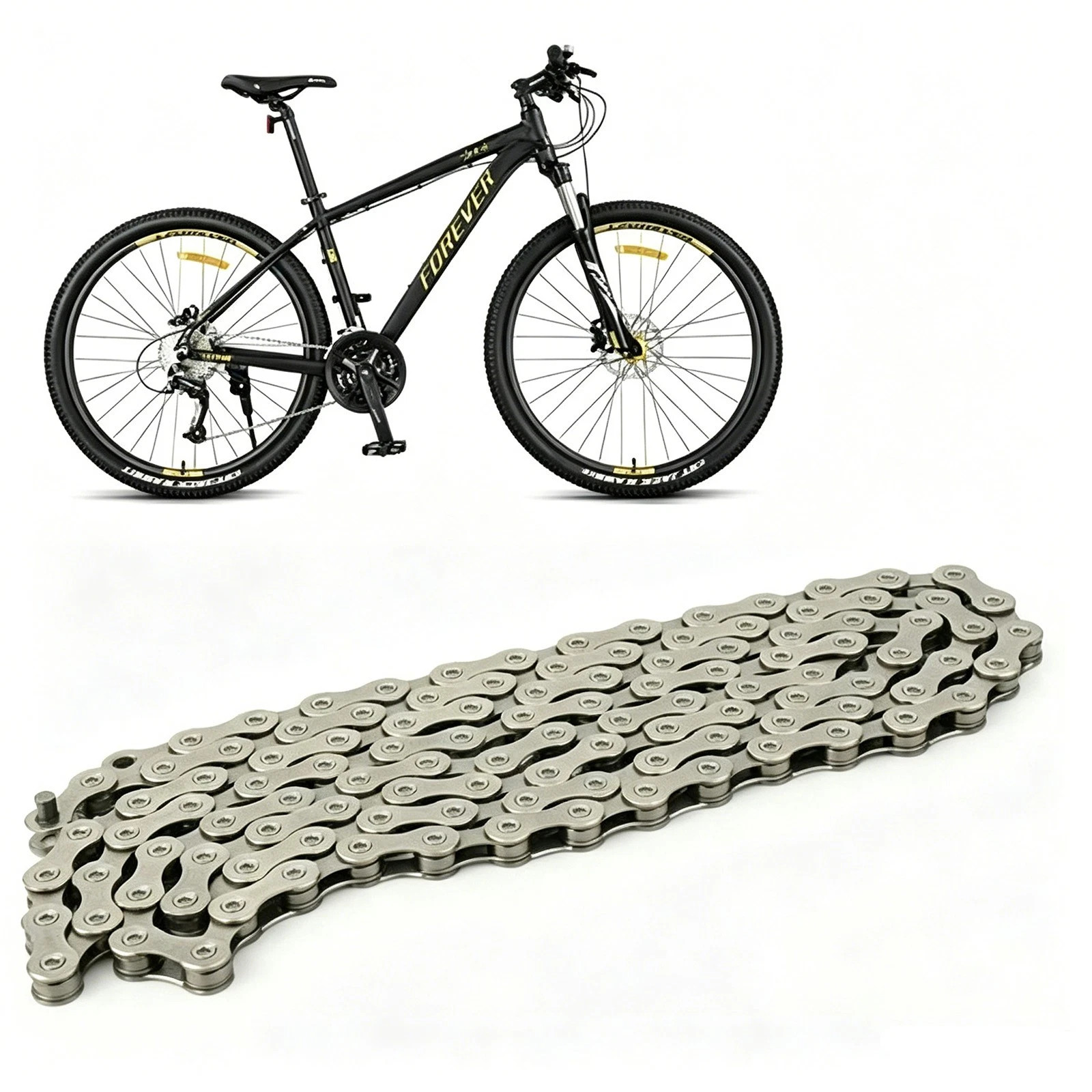 Shuimao Acera CN-HC40 6 / 7 / 8 Speed 112 Link Road Special Steel Bike Chain MTB