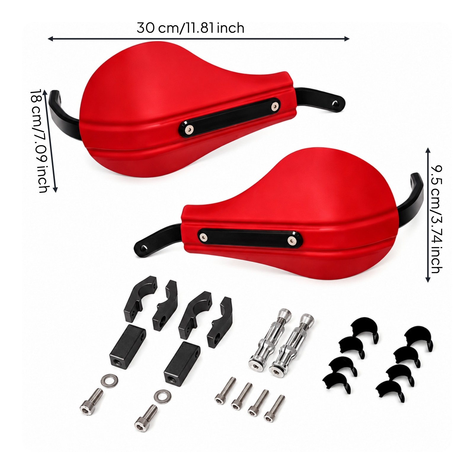 Motorcycle Handlebar Guard with Mounting Bracket Universal Fit Motorcycle