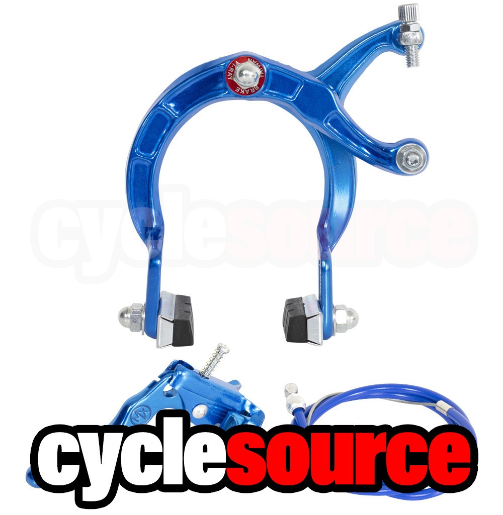 ENIX BMX Brake FRONT & REAR SET Alloy BLUE Bike Bicycle Caliper Cable Lever