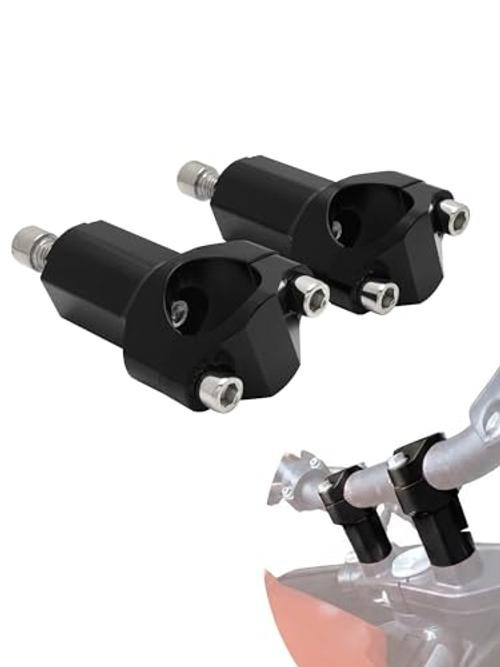 Dirt Bike Handlebar Riser,Motorcycle Handlebar Risers Bar Mounts Clamps black