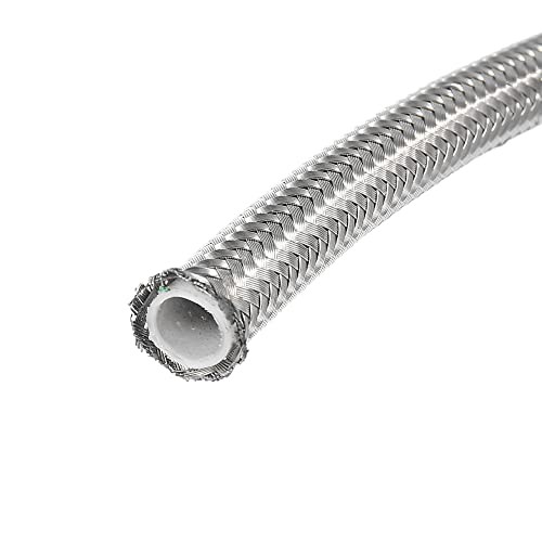 AN6 3/8″ 3 Meters Universal Braided PTFE Stainless Steel for E85 Car AN6 3m