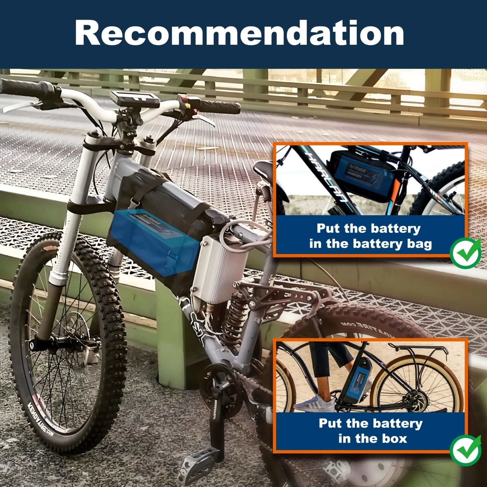 36V Ebike Lithium Battery 30A BMS For 100W-1000W Electric Bicycle Bike UL 2271