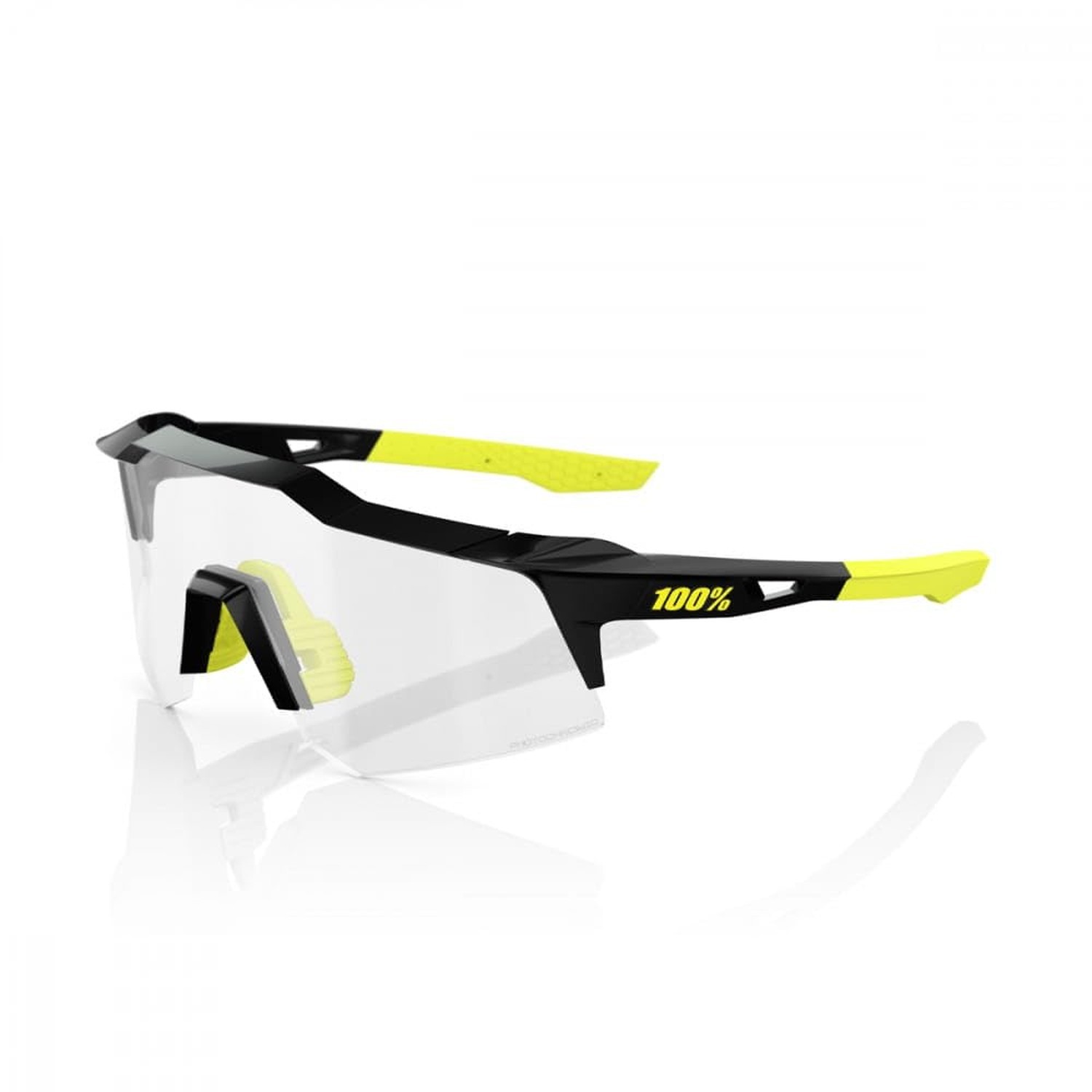 100% Speedcraft XS Sport Performance Cycling Sunglasses Gloss Black – Black
