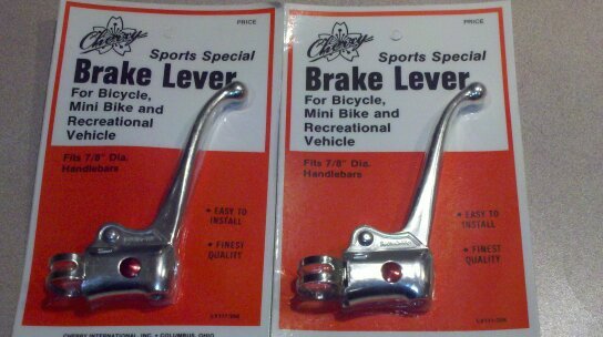 NOS SCHWINN BRAKE LEVERS PAIR APPLE KRATE STINGRAY FASTBACK DIA COMPE 22 GHOST